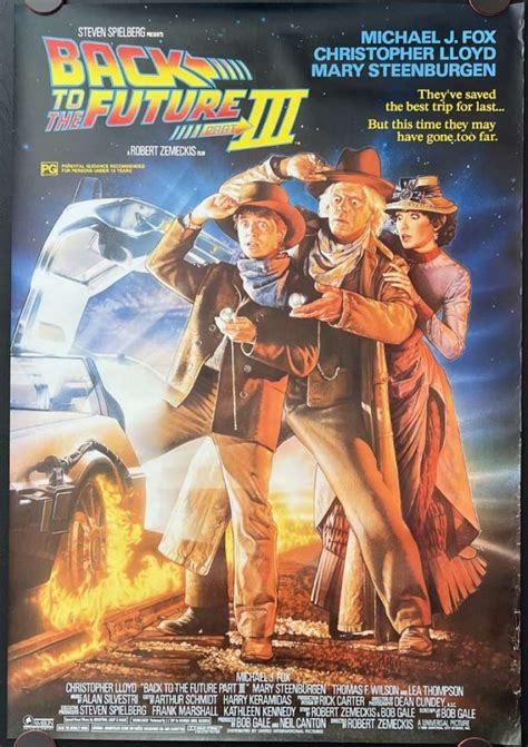 All About Movies - Back To The Future Part 3 Movie Poster Original One ...