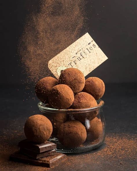 Французский шоколадный трюфель | Truffles, Dessert photography ...