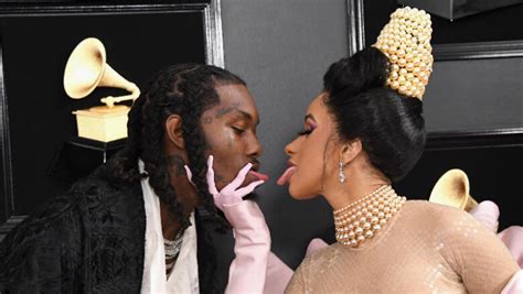 Cardi B & Offset Tongue Kiss On The 2019 Grammys Red Carpet | iHeart