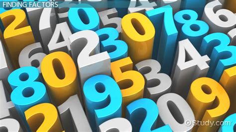 factor  math overview examples lesson studycom