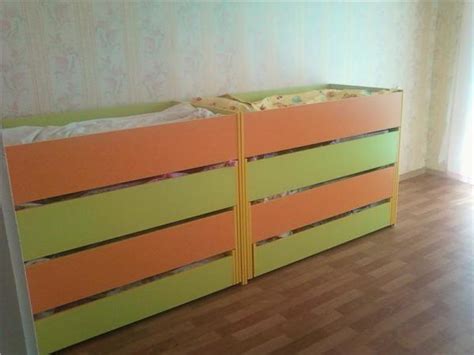 Детская кровать 4 ярусная выкатная выдвижная для детского сада купить ...