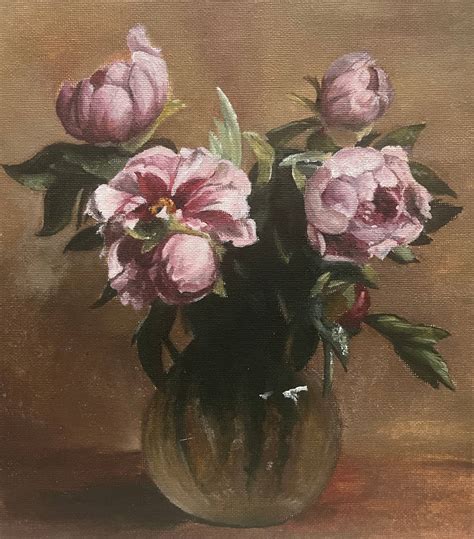 Oil Painting Master Copy - Vase of Peonies by Misery-Mutt on DeviantArt