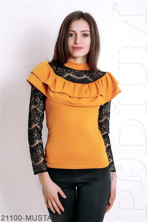 Женская кофта Monaris (21100-MUSTARD) - VK-Podium