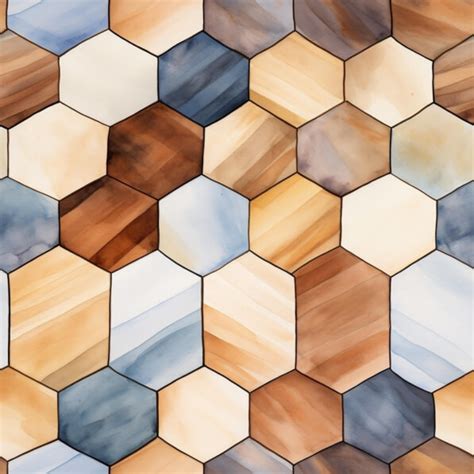 Download Seamless Hexagonal Tile Pattern Patterns Online - Creative Fabrica