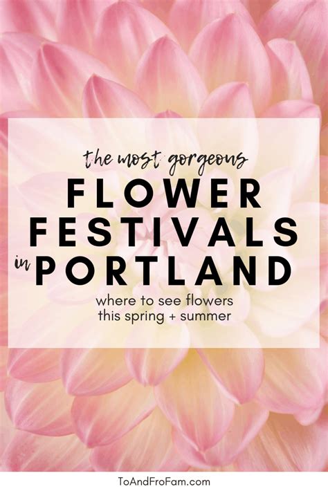 10 gorgeous flower festivals in Portland (+ nearby) - To & Fro Fam