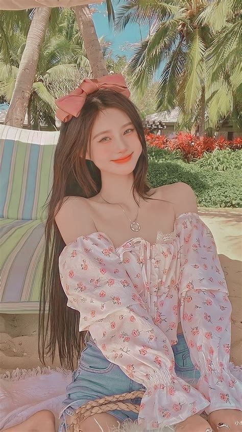 uzzlang  coloring front knot dress women maxi