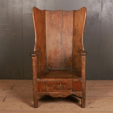 Antique Pine Furniture - Old Wooden Chair