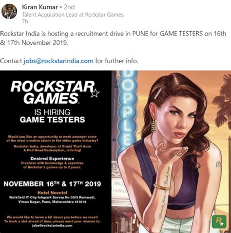 Rockstar India are actively looking for game testers. Could this mean ...