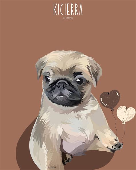 Pug Vector art : r/DigitalArt