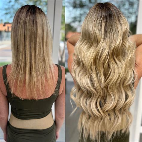 Hair Extensions Before And After