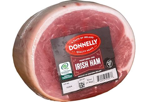 traditional cure irish ham kg oz donnelly meats