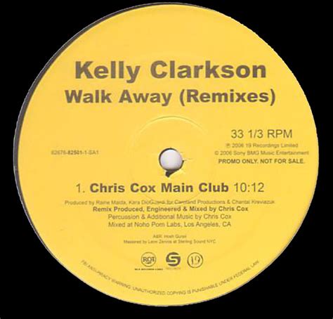 Kelly Clarkson - Walk Away (Remixes) (2006, Vinyl) | Discogs