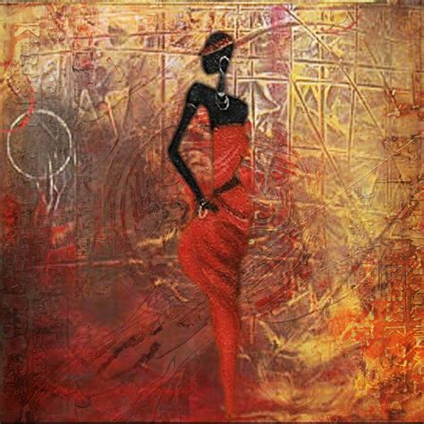 Tribal Flow 2 - 32in X 32in,28African05_3232,Community Artists Group ...
