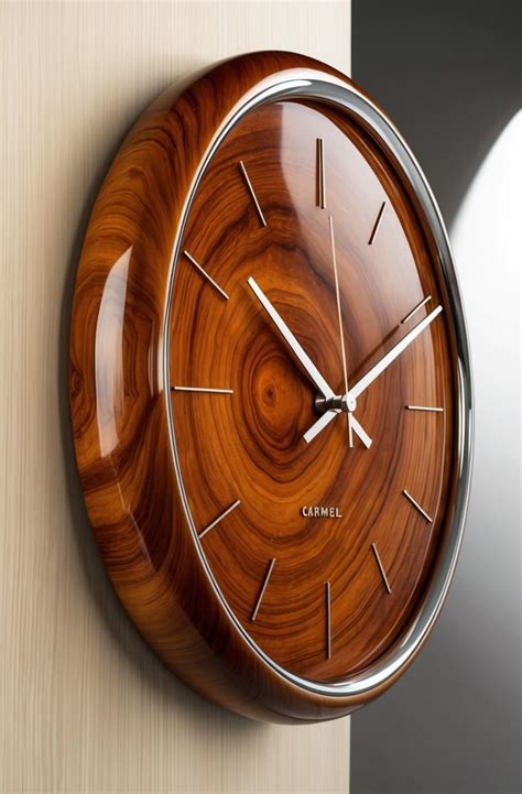 Caramel collection.Minimalistic wooden clock. | Muri