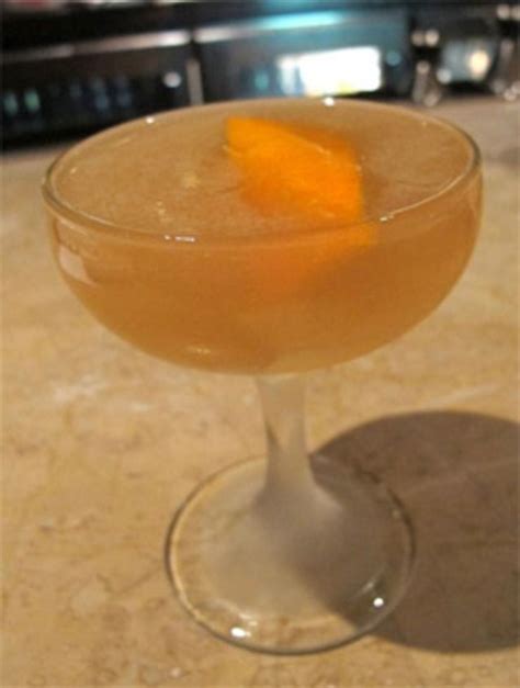 The Aguamiel (tequila, sherry, calvados, lemon, agave, orange bitters)