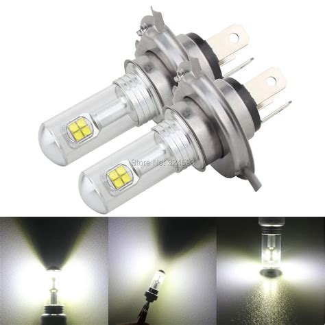 2pcs H4 9003 HB2 CREE Chip 40W 12V LED Motorcycle Conversion Bulb ...
