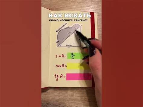 Как искать синусы, косинусы, тангенсы в прямоугольном треугольнике ...