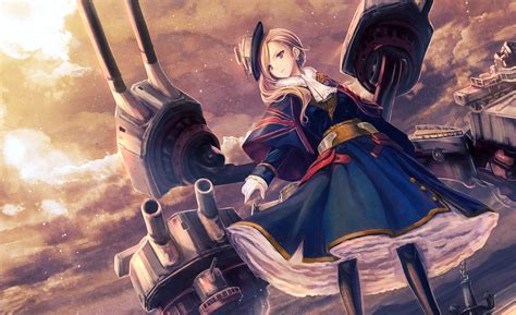 Hood HD Wallpaper - Azur Lane Anime by てんまそ