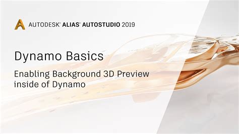 Dynamo Basics 02: Enabling Background 3D Preview inside of Dynamo - YouTube