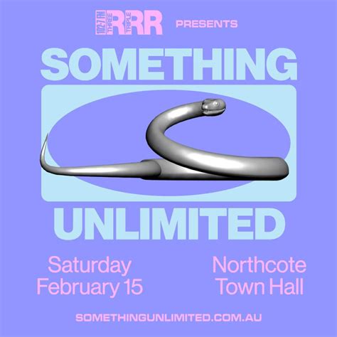 Events: Something Unlimited 2020 — Triple R 102.7FM, Melbourne ...
