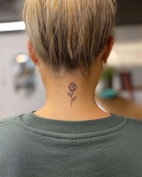 back of neck tattoo