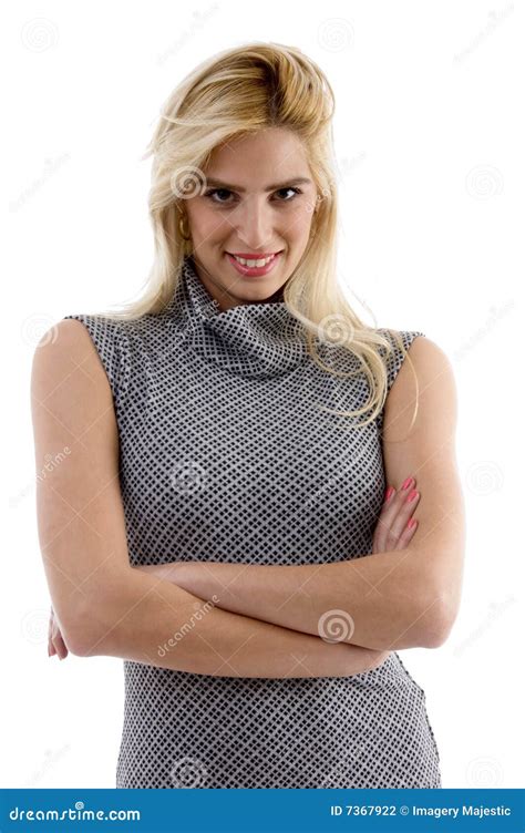 Front View Of Smiling Young Model Stock Photography - Image: 7367922