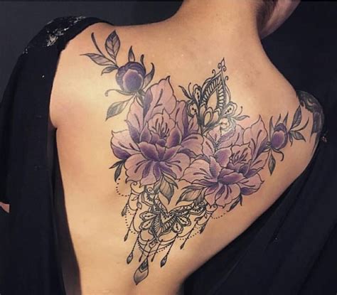 Womens Back Tattoos Flowers - Tattoo Style Trends