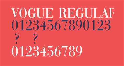 Vogue Regular free Font - What Font Is