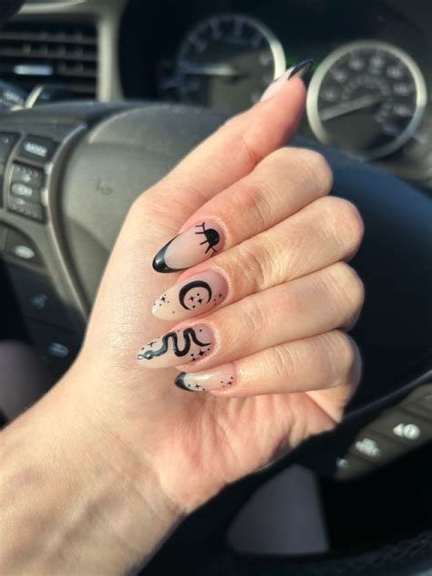 eras tour reputation nails | Taylor swift nails, Concert nails, French ...