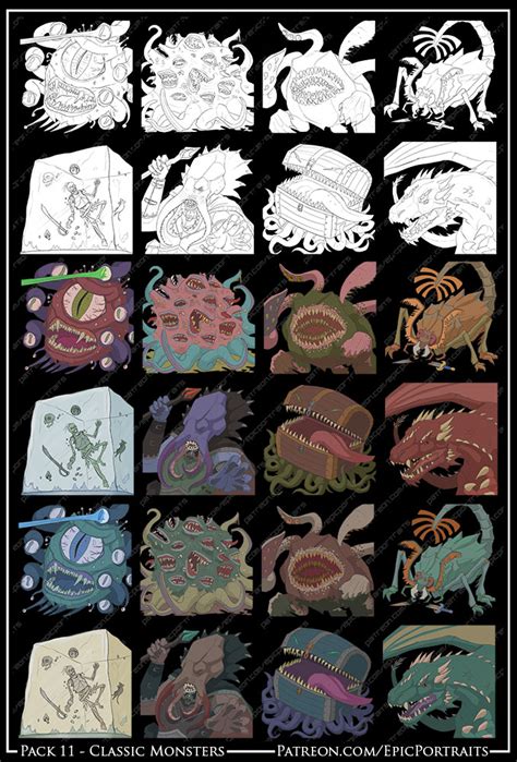 [Art] The all-time classic D&D monsters! Did I miss any? : r/DnD