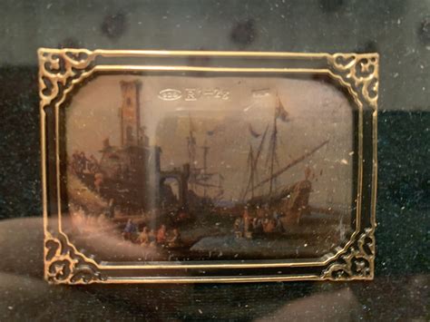 CUADRO DE PLATA DE LEY PINTADA A MANO PROCEDENCIA ITALIANA - El Desván