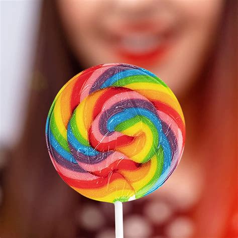 Rainbow Swirl Lollipops Variety Pack - 24 Individually Wrapped Suckers ...