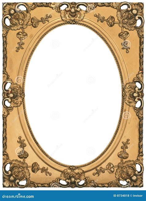Antique Gold Picture Frame Royalty-Free Stock Image | CartoonDealer.com