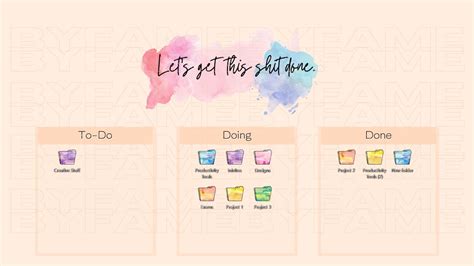 Watercolor Desktop Wallpaper Desktop Organizer Watercolor | Etsy