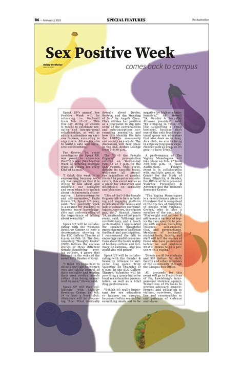 Sex Positive Week comes back to campus - The Bucknellian