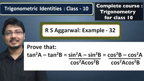 Prove that tan2A-tan2B=sin2A-sin2B/cos2Acos2B=cos2B-cos2A/cos2Acos2B ...