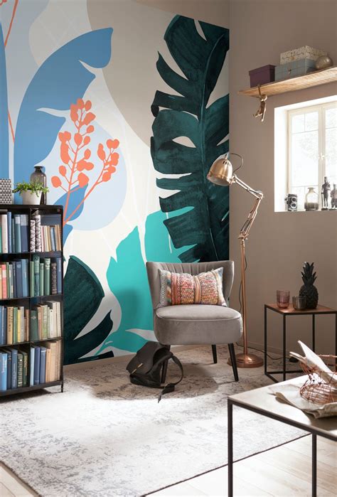 Tropical Shapes Wall Mural Wallpaper Brokers Australia