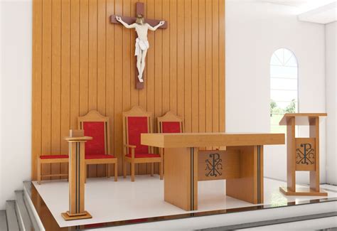 Altar De Madeira Para Parede - RETOEDU