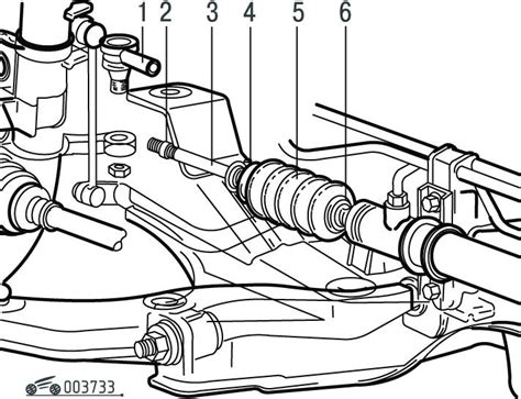Volvo S40 Замена защитного чехла рулевой тяги