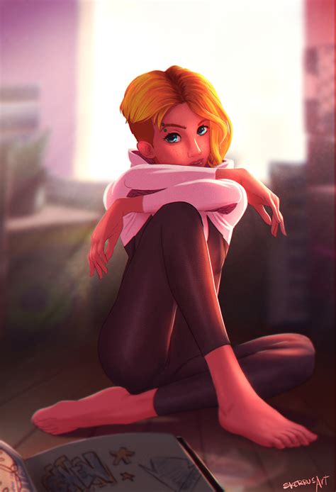 ArtStation - SpiderGwen FanArt I did - Saturated Version.