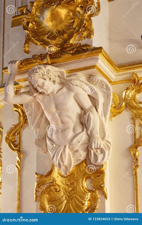 Jordan Staircase in Winter Palace, State Hermitage Museum. Saint ...