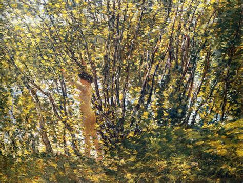 Nude in Sunlilt Wood (1905) by Childe Hassam – Artchive
