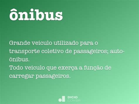 Como Se Escreve A Palavra Ônibus
