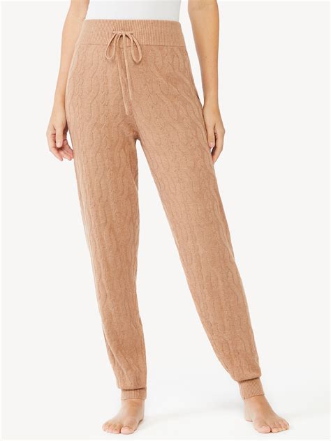 Sofia Intimates by Sofia Vergara Women's Cable Knit Lounge Joggers