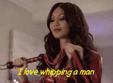 Naamloos on Tumblr: Latex dominatrix love whipping man femdom gif