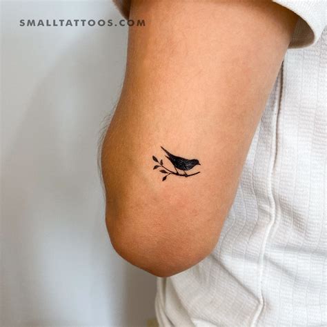 Bird On A Branch Temporary Tattoo (Set of 3) – Small Tattoos