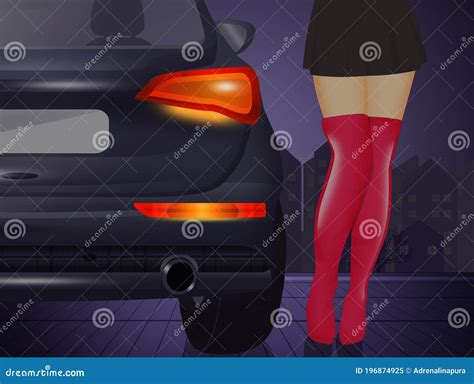 Illustration of Prostitution Problem Stock Illustration - Illustration