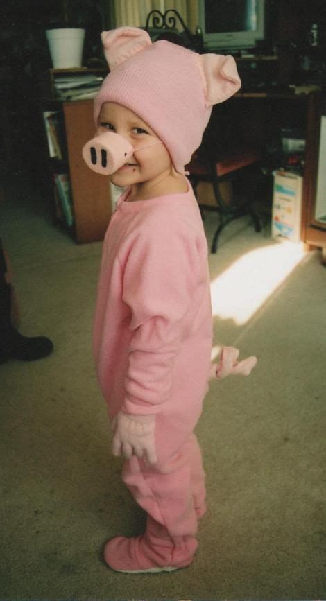 Easy Pig Costume--Maybe put the ears and nose on a headband and make out of paper? Description ...