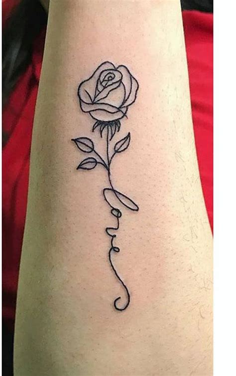 elegant rose love tattoo designs  express timeless passion