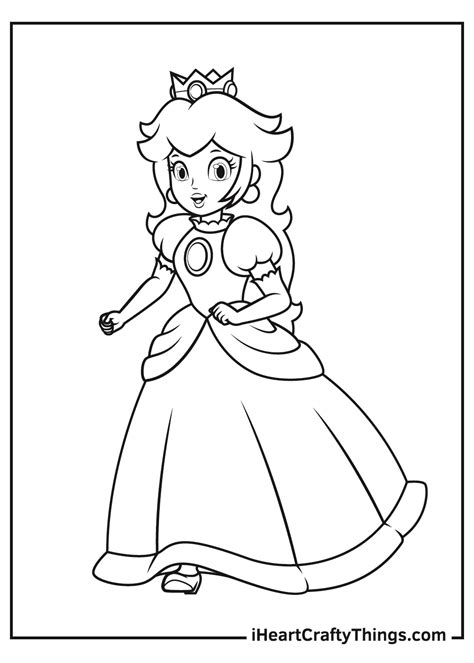 Printable Princess Peach Coloring Pages (Updated 2021)